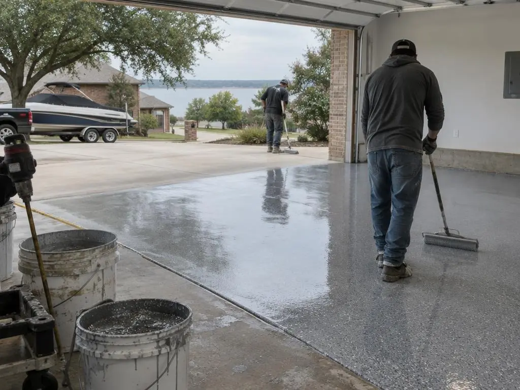 Polyaspartic Floor Coating in Lewisville, TX